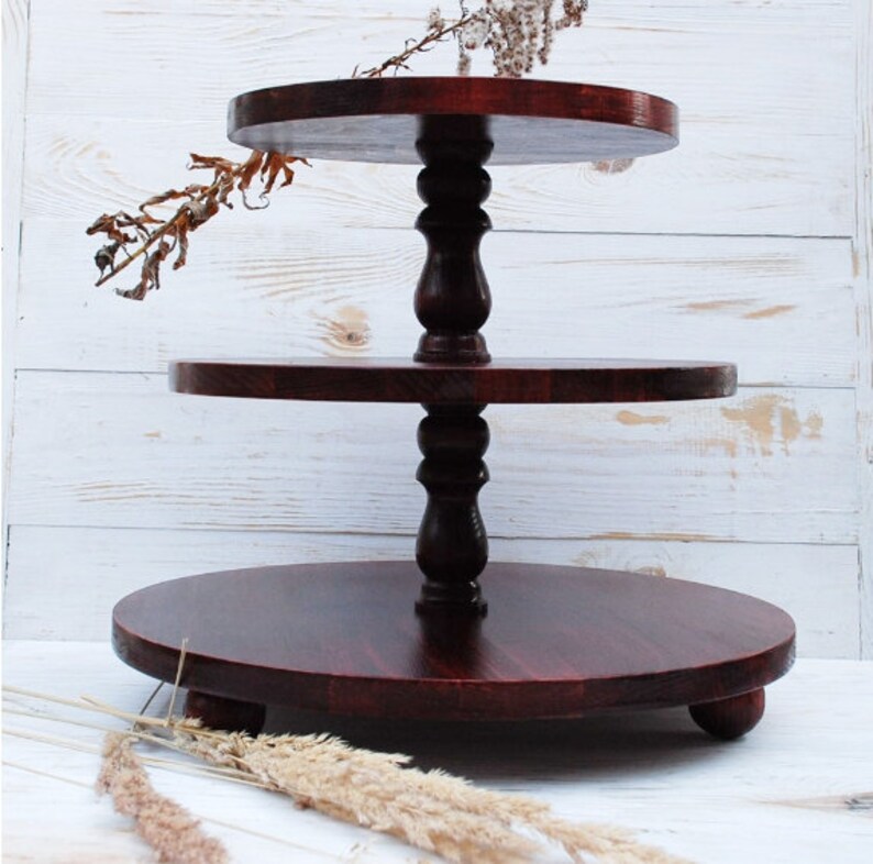 ALL SIZES 3-tier wooden cake stand,wedding cupcake stand,wooden cupcake stand,cake stand for weddings,cake stands,wedding cake stand