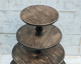 6-tiered wooden cake stand, Cupcake Tower Stand, Event wood cupcake stand, rustic wedding cupcake stand, Baby Shower cupcake stand