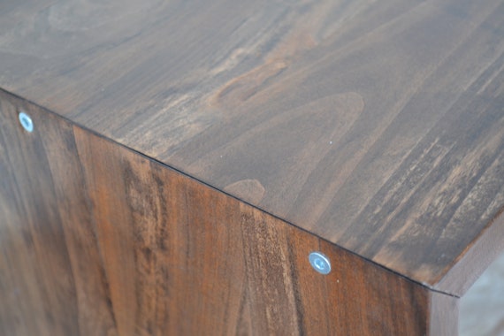 Mesa auxiliar de sofá de madera, mesa de reposabrazos de silla