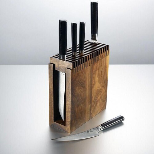 READY TO SHIP Oak Knife Block Oak Knife Display Wooden Knife Etsy UK