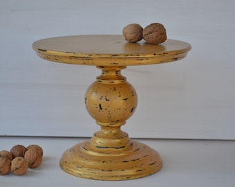 Gold cake stand, cake stand set, cake stand, rustic cake stand, shabby wedding stand,stand for cupcakes, cake stand
