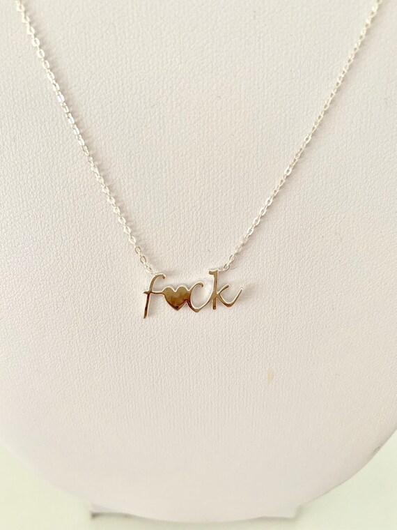Fuck You Charm Necklace