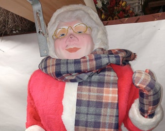 Mrs. Claus 38" Vintage - Cloth & Composite - Awesome - (NBPE#1457B)
