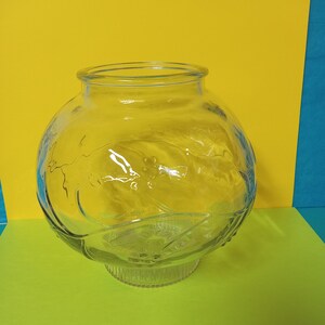 Cubierta de lámpara vintage de vidrio transparente - Menta - Vides y flores - (NBPE#1416)