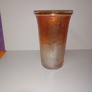 Vintage Carnival Glass Marigold Bark Glass - 12 oz. - Mint - (NBPE#2052SB)
