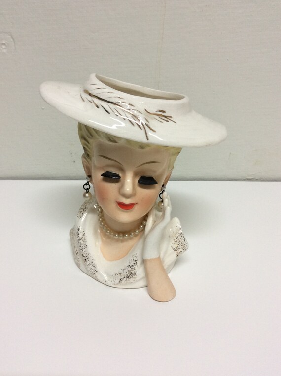 Rare Inarco E402 White Dress Gold Accents Mint Amazing Etsy