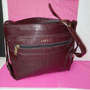 Braune Ledertasche &quot;&quot;Barbara&quot;&quot; - Verstellbarer Riemen - Innen mit Samt - (NBPE#1933)&quot;