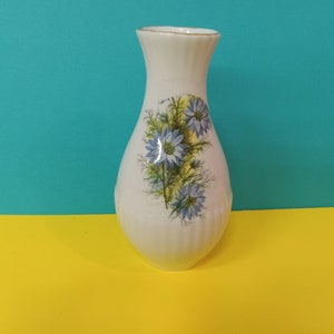 Royal Adderly &quot;Floral&quot; = Bone China - Made in England - Blue on Blue - Mint - (NBPE#1M/194)