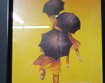 Framed Vintage Parapluie-Revel Print - (NBPE#2483)