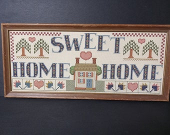 Vintage Paragon Needlepoint Kit Example - Home Sweet Home - (NBPE#2482E)