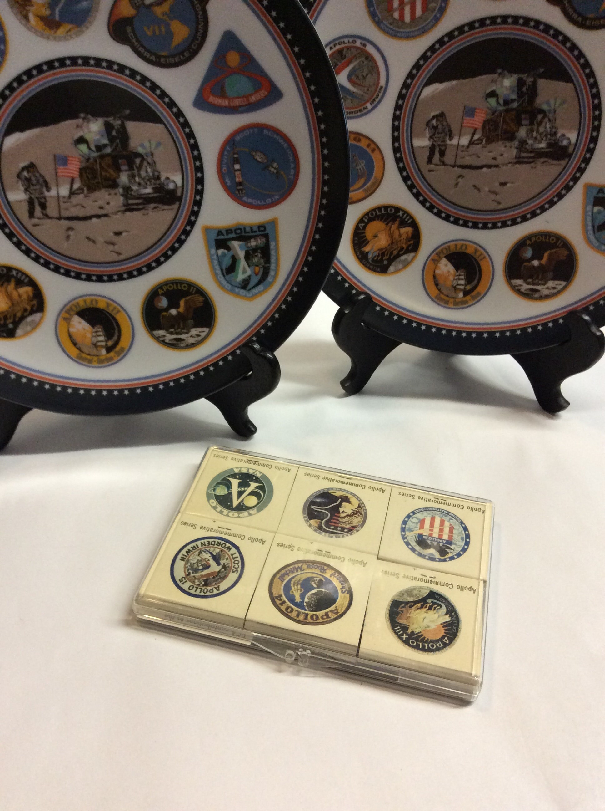 Apollo Landing Melamine Plates Plus Apollo Commemorative Matchbook ...
