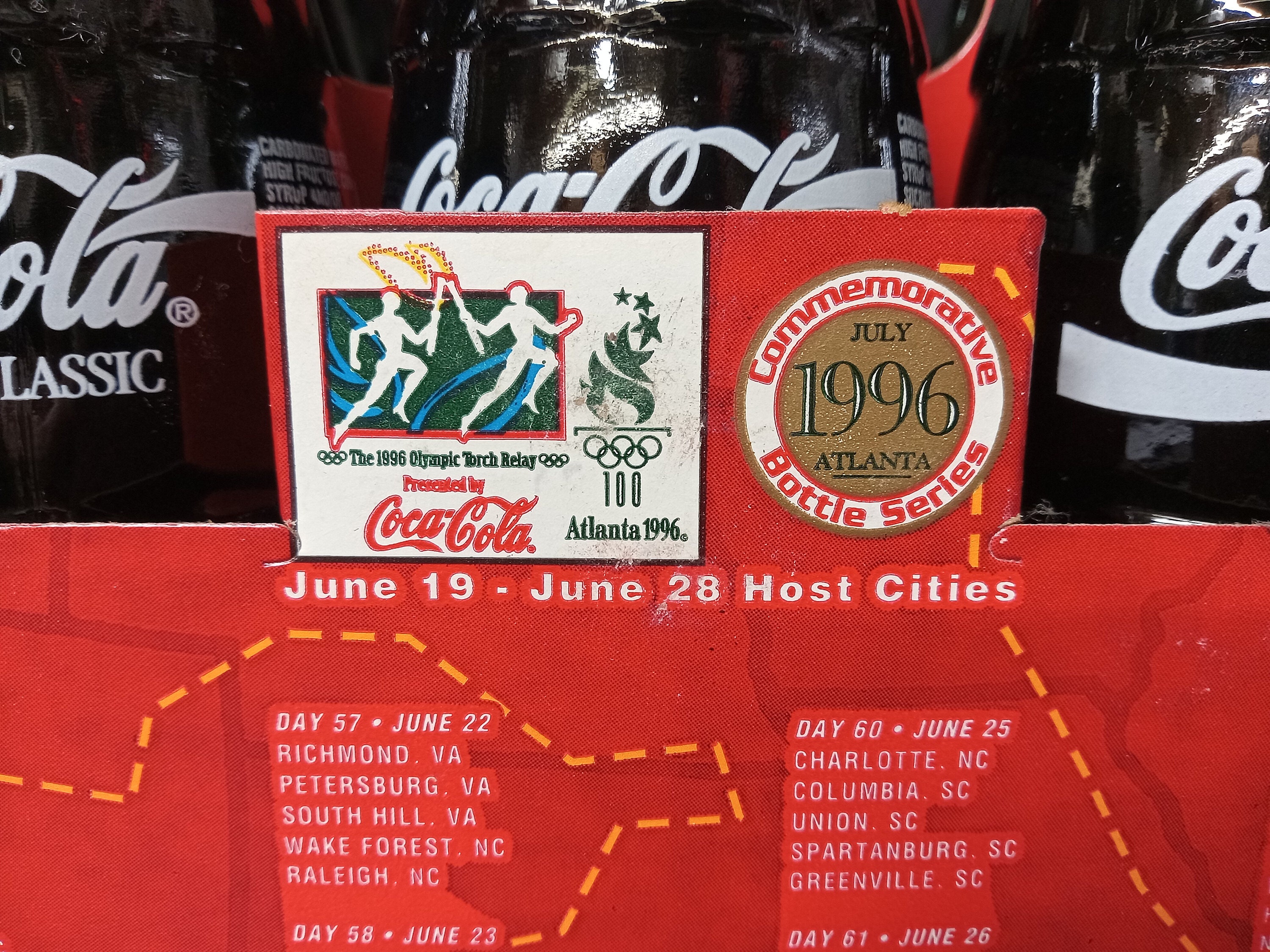 DECORATE PURPOSE Only! 1996 Commemorative Olympic Collectible Coca