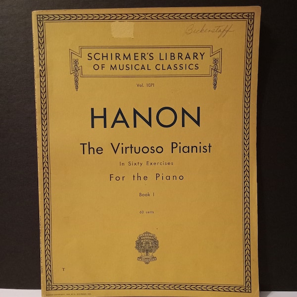 1939 Hanon - De virtuoze pianist - Boek 1 - Vol. 1071 - (NBPE#2327E)