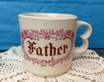 Vintage "Father" Ceramic Mug - Large - (NBPE#852)