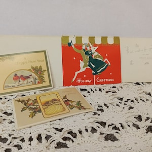 9 - Cartões de felicitações de Natal 3D - Novos - (Sem envelopes) - e 5 cartões postais - (NBPE#951)