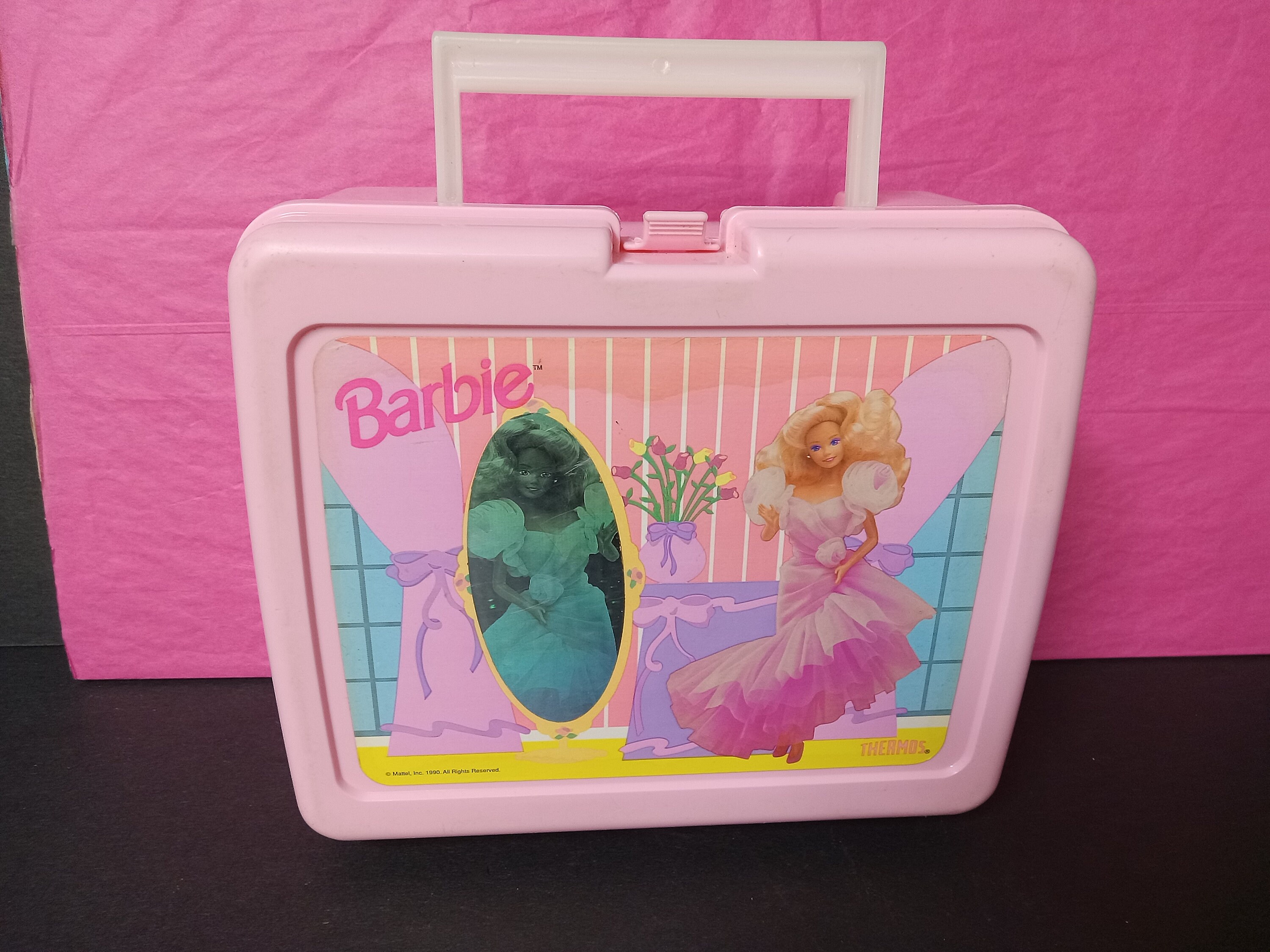 Barbie Thermos Bottle for Lunch Pail,barbie, Barbie Ice Cream Cone,  Drinking Cup, Kids Mug,child's Mug, Lunch Box Thermos, Thermos Bottle 
