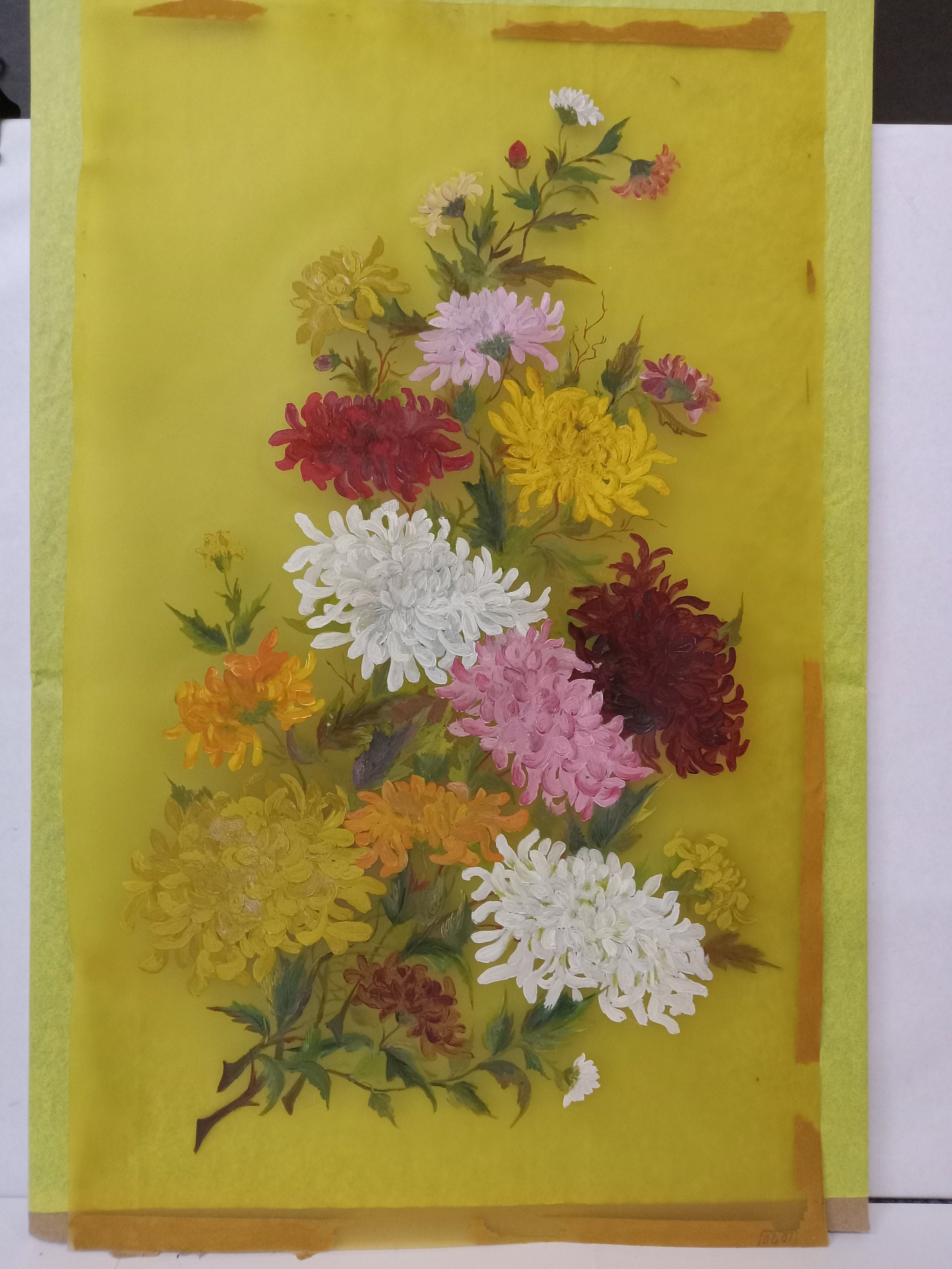 作者不明 - 透明プラスチックに描かれたユニークな絵画