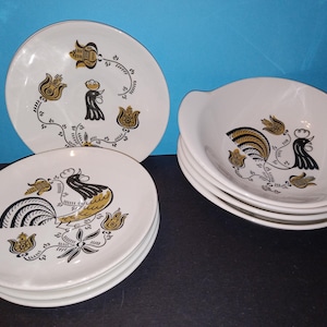 Royal China - Mid-Century Modern - Good Morning Pattern - Mint - (NBPE#2882)