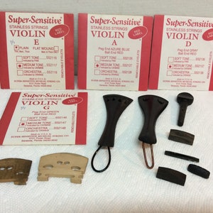 Violin Parts and Strings - Vintage - (NBPE435)