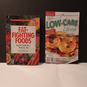 2 libri di cucina tascabili sani e amichevoli - Combattere i grassi e a basso contenuto di carboidrati - (NBPE#2370E)