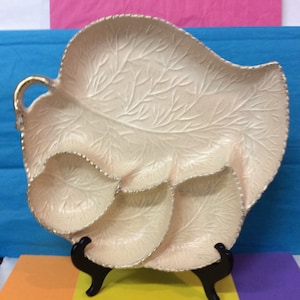 California Original Pottery Chip n&#39; Dip Dish - USA - Vintage - Mint - (NBPE#888)