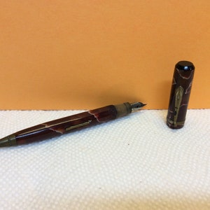 1920 Antique Combination Ink Well Pen & Lead Pencil - Treasure - (NBPE#692)