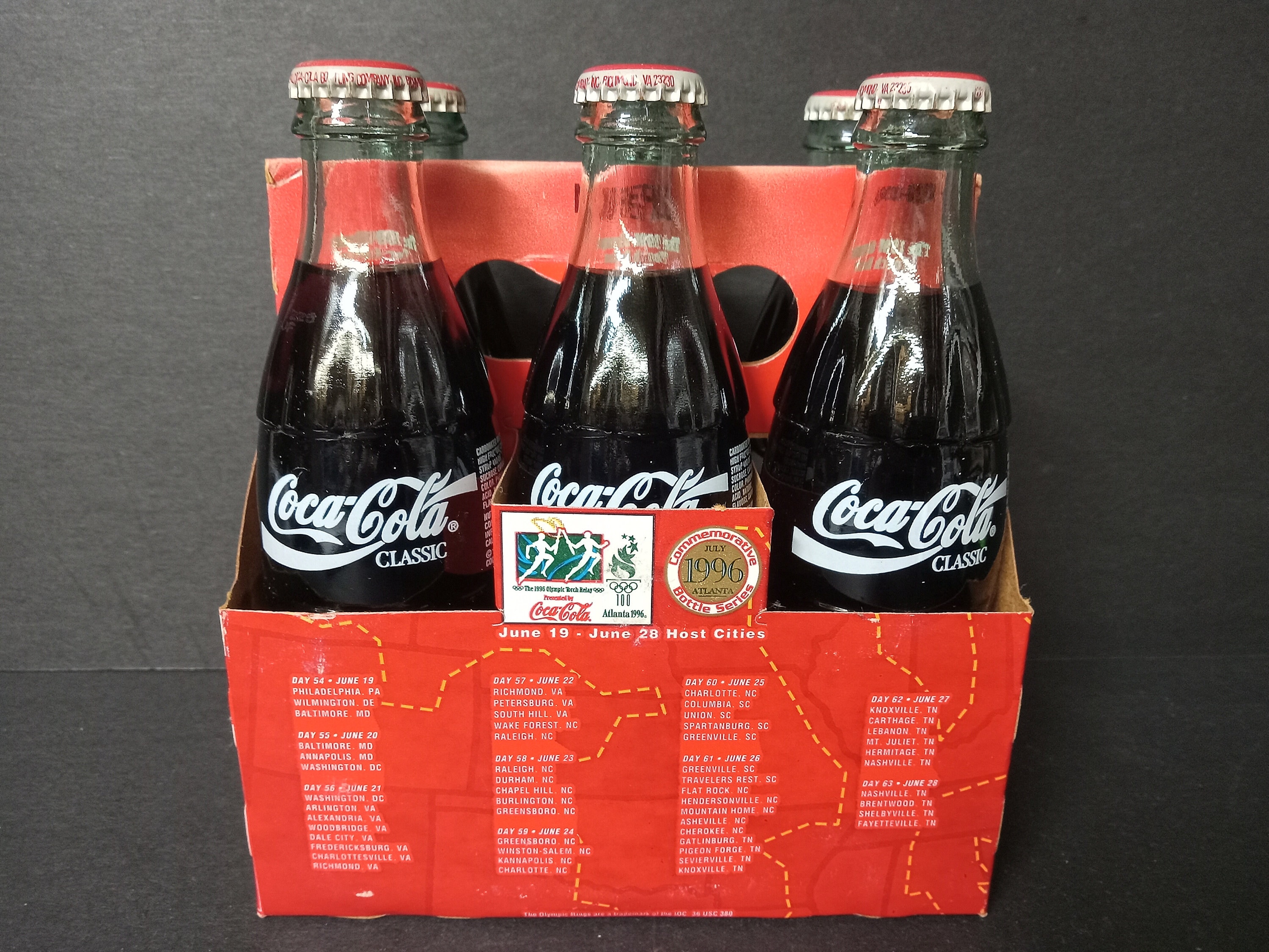 DECORATE PURPOSE Only! 1996 Commemorative Olympic Collectible Coca