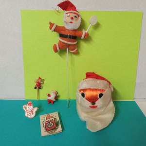 6 Vintage Winter/Santa versch. - (NKPE#1642)