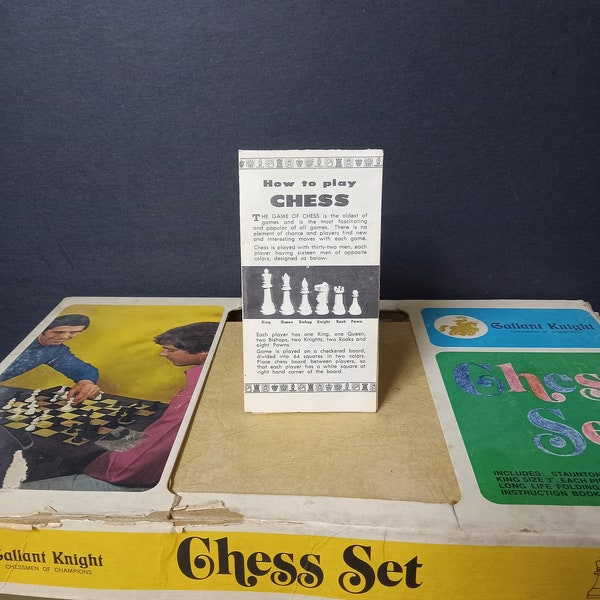 1968 Gallant Knight Chess Set - Complete - As is - (NBPE#2435)