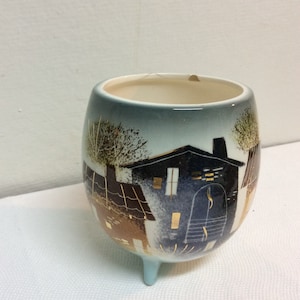 Sascha Brastoff Mid Century California Pottery 044A House Theme - (NBPE368)