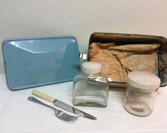 Brexton Wicker Picnic Hamper Set: 1950s English Service for 6 - Etsy