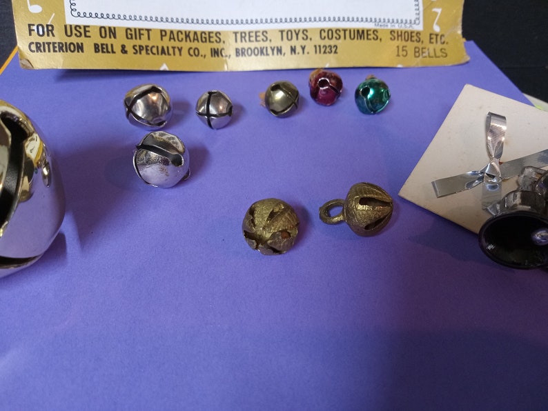 21 Misc. Vintage Metal/Brass Jingle Bells Various Sizes NBPE2458E image 3