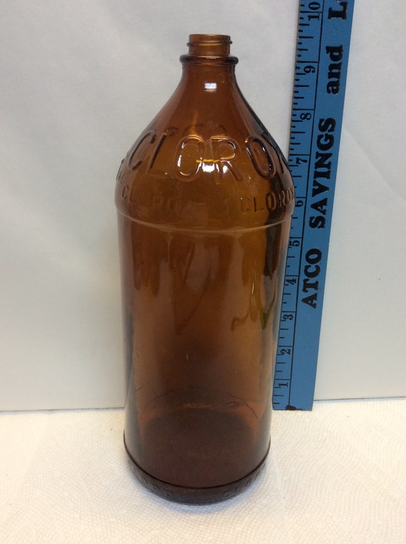 32 oz Amber Glass Bottle with Lid for sale