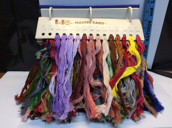 Book of Embroidery String Multi Colors Organized and Ready NBPE489 