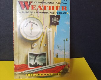 1965 Paperback Weather Guide - A Golden Science Guide - (NBPE#2456E)