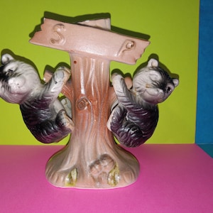 Vintage Bears up a Tree Salt & Pepper Set - Japan - As Is - (NBPE#2075)