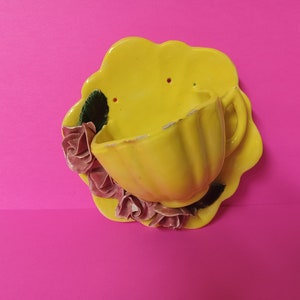 Wall Pocket Tea Cup - As is - (NBPE#1276)