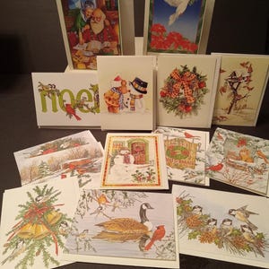 14 cartes de vœux vintage pour les fêtes de fin d'année - (NBPE#2628E)