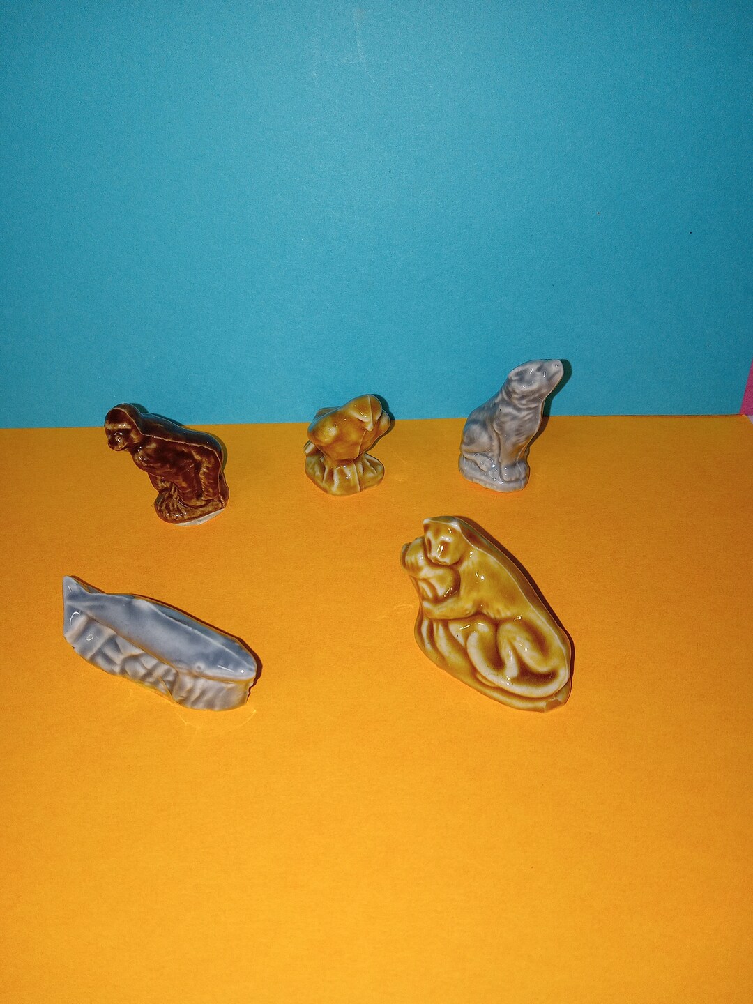 5 Red Rose Tetley Tea Ceramic Wade Figurines NBPE1960 Etsy