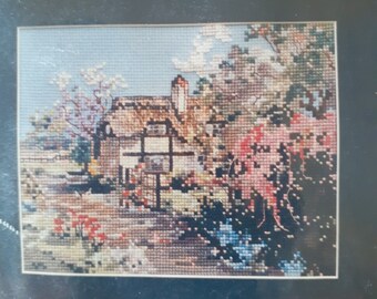 Cross Stitch Kit Primrose Cottage Pegasus original counter cross stitch kit Grannycore