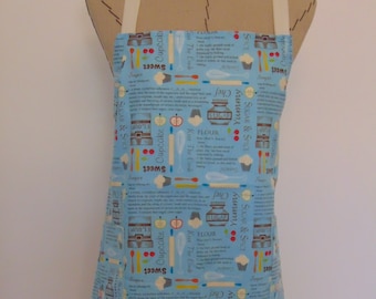 Baking Recipe Apron with Ruffles