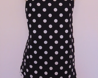 Polka Dot Apron with Ruffles