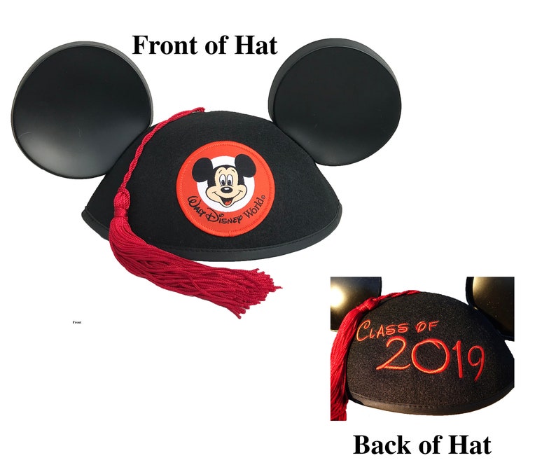 Class of 2021 Graduation Mickey Mouse Ear Hat with Tassel