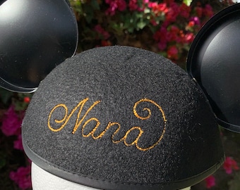 Disney ears hat with name hotsell