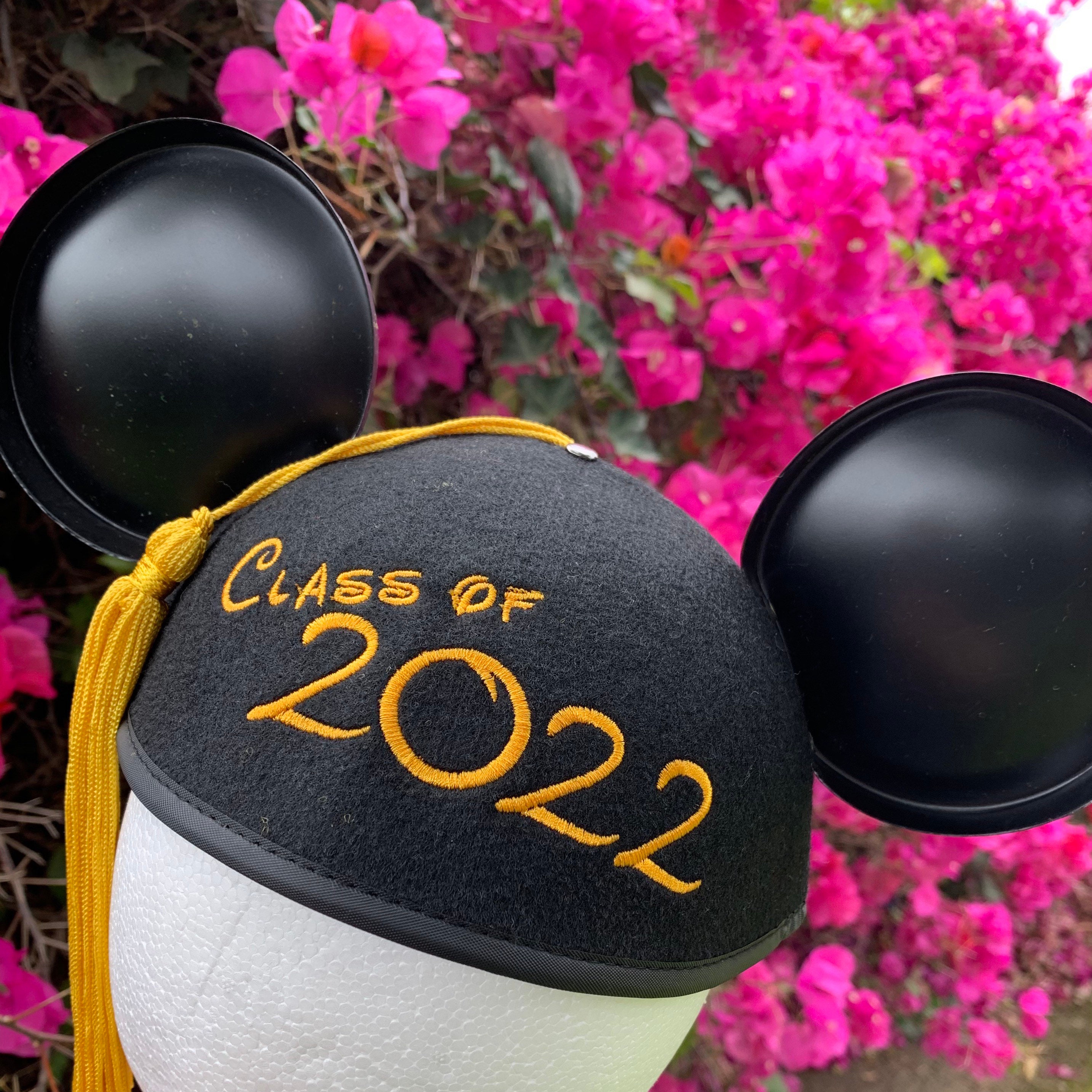 Class of 2022 Graduation Mickey Mouse Ear Hat with Tassel