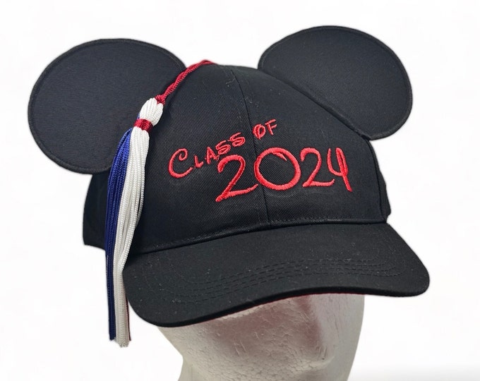 Class of 2024 Graduation Mickey Mouse Baseball Cap with Tassel