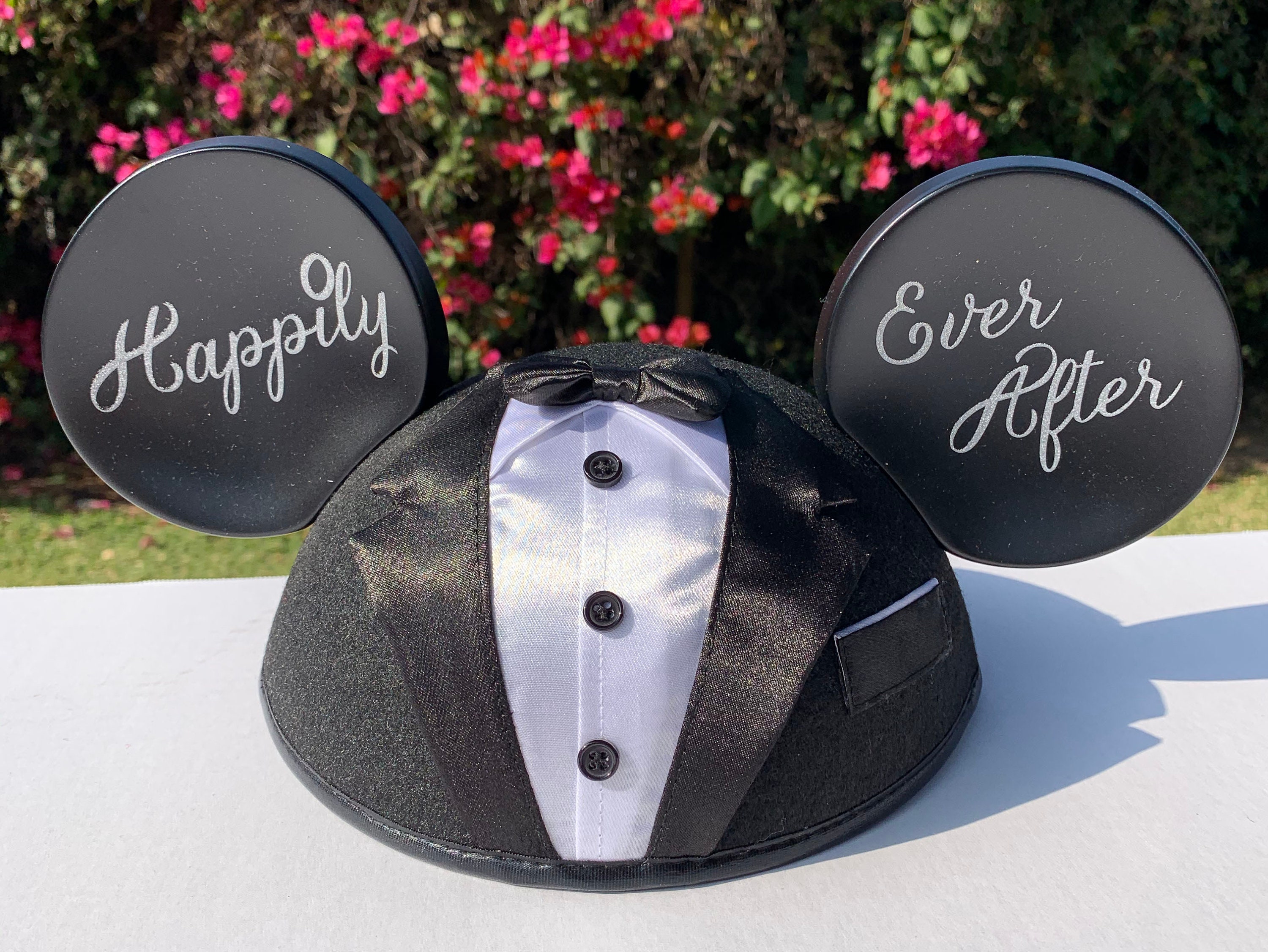 New Personalized Mickey Mouse Groom Ear Hat