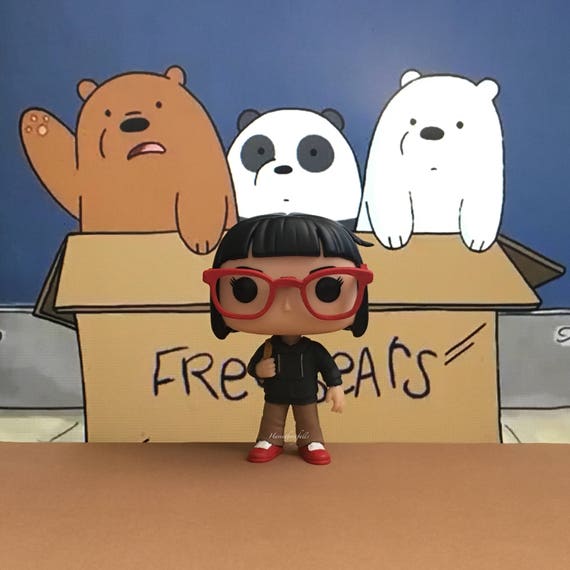chloe park we bare bears custom funko pop etsy we bare bears christmas parties