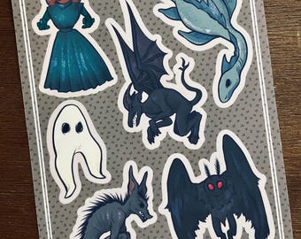 Cryptids Sticker Sheet