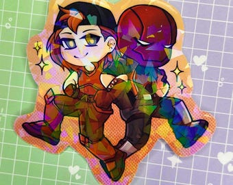 Jason Todd and Roy Harper 3" Holographic Sticker